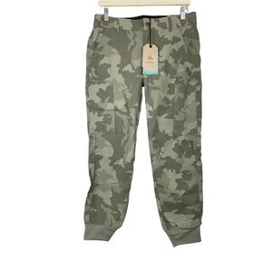 Prana Sky Canyon Jogger Pant In Green Camo Size 8